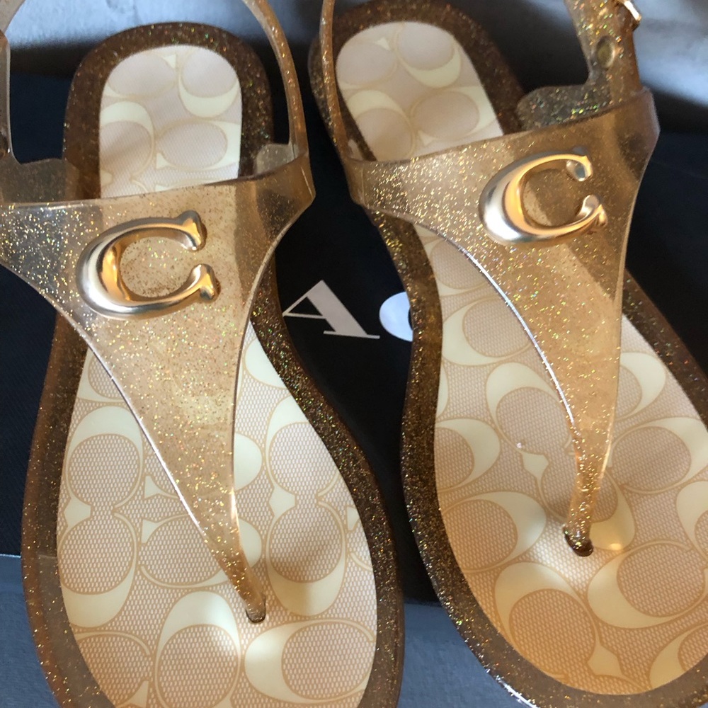 Coach Jelly Slingback Thong Sandals - Picture 7 of 11